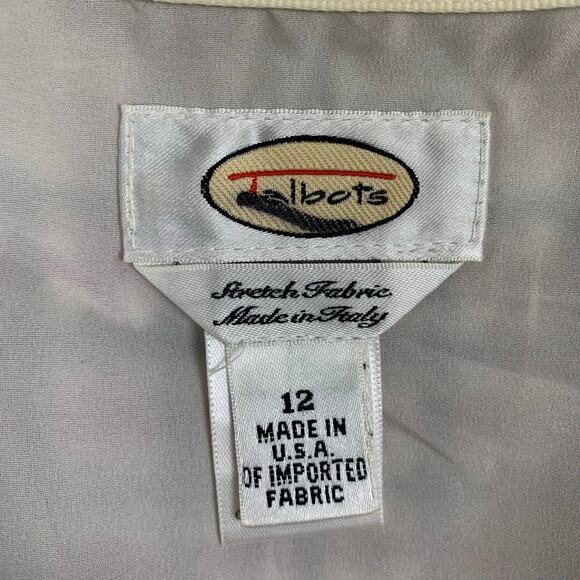 Talbots Women's 12 Wool Skirt Red Black Houndstooth A Line Hem Pleated - Picture 9 of 10